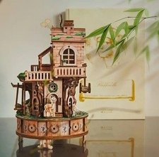 Bookshelf Wooden Garden Forest