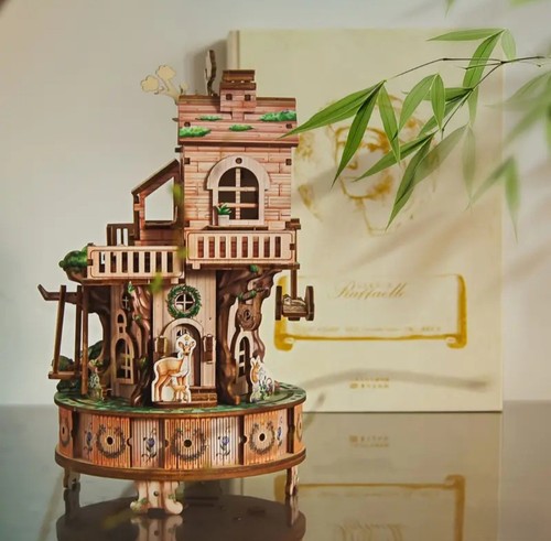 Bookshelf wooden garden forest - wooden,