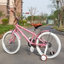 16-20 Inch Kids Bike Children Girls Bicycle Cycling Cycle Basket&Rear Rack Gifts
