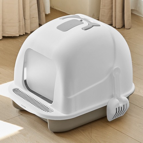 Large hooded cat litter box - large,
