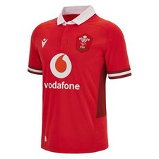 Official Macron Wales WRU Men's Home Rugby Shirt 2023/24 - RRP £78.00