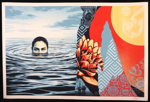 Shepard fairey ominous - shepard, ripples