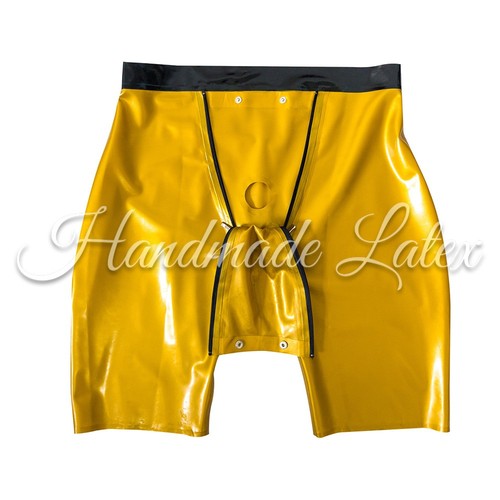 Men latex shorts with - men,
