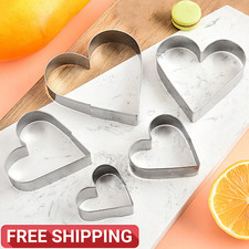 5pcs Heart Shaped Cookie