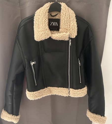 Zara women black biker - women’s,
