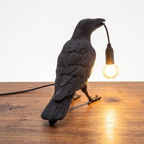 Crow black raven resin - black,