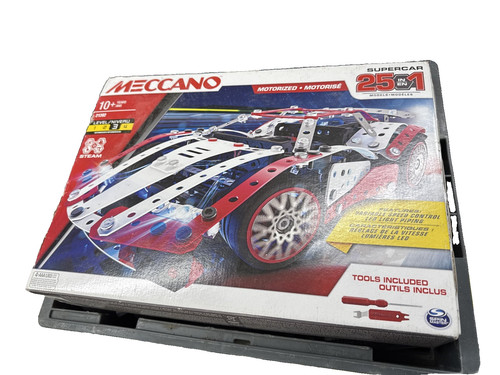 Meccano motorised supercar - meccano,