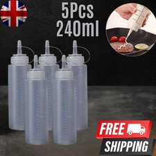 5pcs 240ML Plastic Clear
