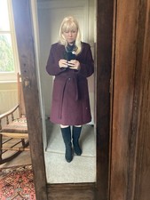 Karen Millen Burgundy Wool