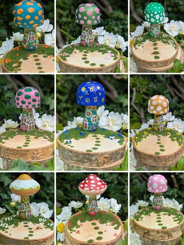 Mushroom fairy house with - mushroom,
