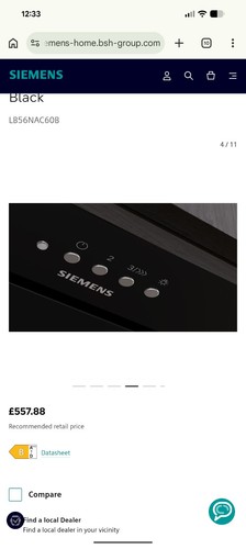 Graded siemens lb56nac60b - siemens,