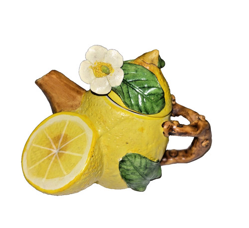 Miniature teapot lemon shaped - miniature,