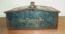 Vintage Garrison metal shoe shine box