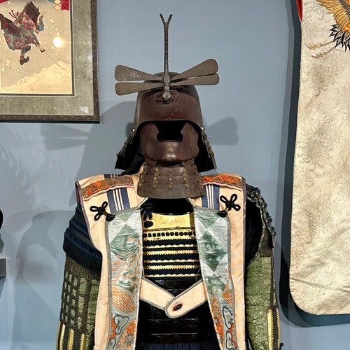 Antique japanese samurai armor - japanese,