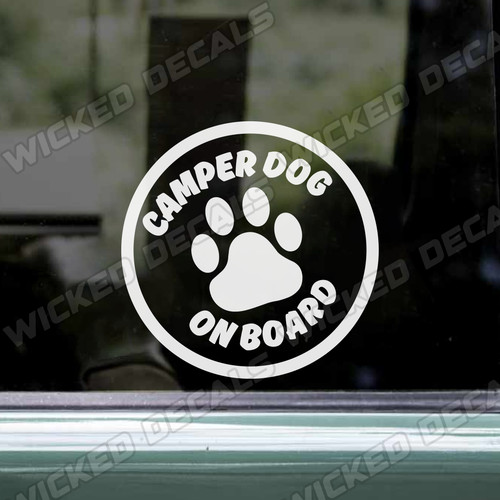 Camper dog board - on, campervan