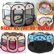 Foldable Dog Crate Cat Cage Pet Portable Soft Fabric Travel Puppy Play Pen Tent