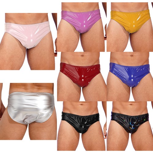 Mens wet look patent - uk,