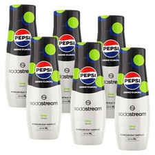 SODASTREAM Pepsi Max Lime flavoured syrup set 6 x 440ml