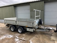 IFOR WILLIAMS TT3017. 10' X 5.6" TIPPING TRAILER WITH PLANT RAMPS NO V.A.T