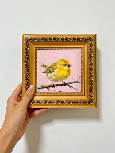 Yellow goldfinch bird original - yellow,