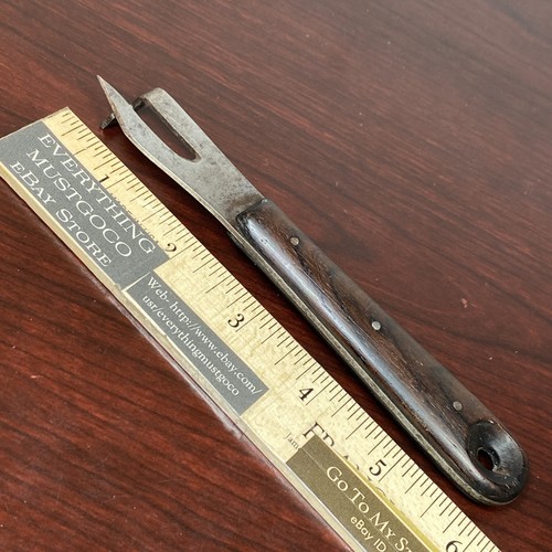 Early antique tin can - antique, opener
