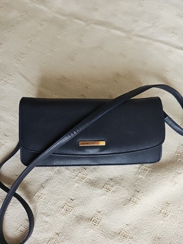 Small black shoulder bag - black, with