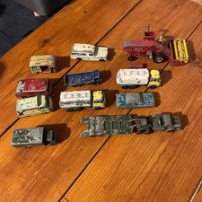 11x Vintage Matchbox Lesney  Model Cars, Trucks, Utility vehicles etc. play worn