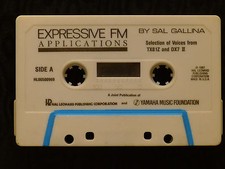rare Sal Gallina tape cassette Expressive FM applications for yamaha tx81z & DX7