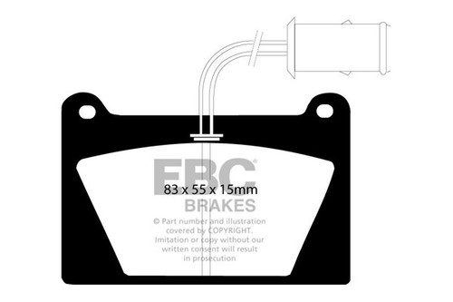 Ebc ultimax front brake pads - ebc,