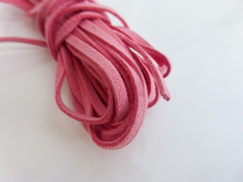 3mm pink faux - pink,