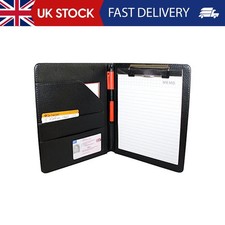 A5 Black Faux Leather