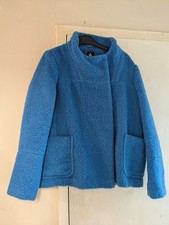 Blue Fluffy Teddy Bear Coat