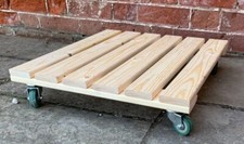 Wooden Plant Pot Trolley Mover