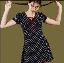 UNIF Layla Navy Floral Dress -