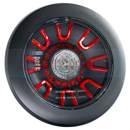 Led rear round hamburger - round,