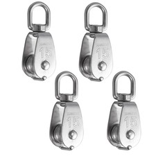 4X Single Pulley Block 304