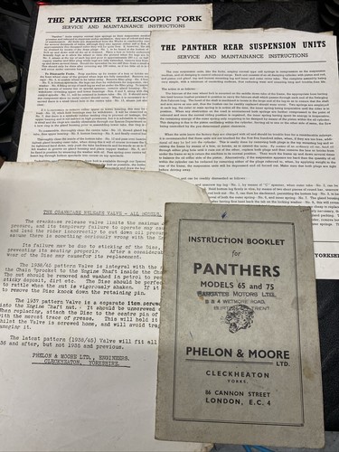 Panther motorcycle model 75 - panther,