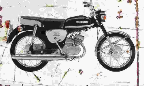 Suzuki b120 1967 aged - b120,