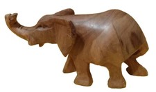 VINTAGE Wooden Elephant Statue
