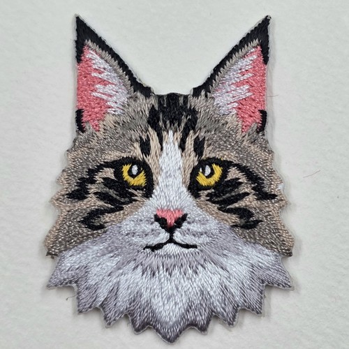 Maine coon cat embroidered - coon,