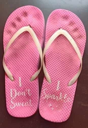 Used worn flip flops - used,