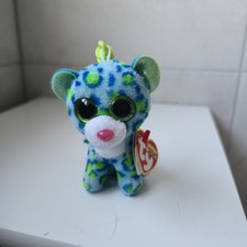 Ty Beanie Boo - Leona the Leopard - Keyring - Plush Soft Toy / Bag Clip - 3/4"