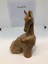 Wooden Hand Carved Horse Head Ornament (V-11)