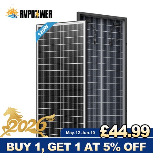 Bifacial 120w watt solar panel - bifacial,