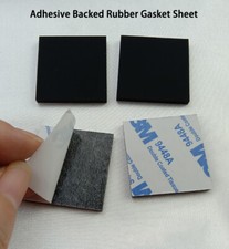 Silicon Rubber Adhesive Backed Rubber Gasket Sheet - Various sizes & Thicknesses