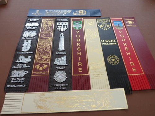 Various leather bookmarks - bookmarks,