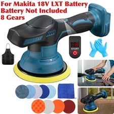 8 gears Car Buffer Polisher, Orbital Power Polisher for Makita 18V LXT  Battery
