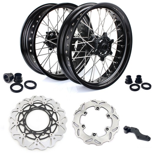 Supermoto black wheels - 17",
