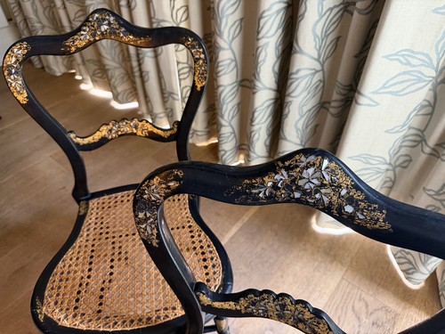 Victorian ebonised balloon - ebonised,