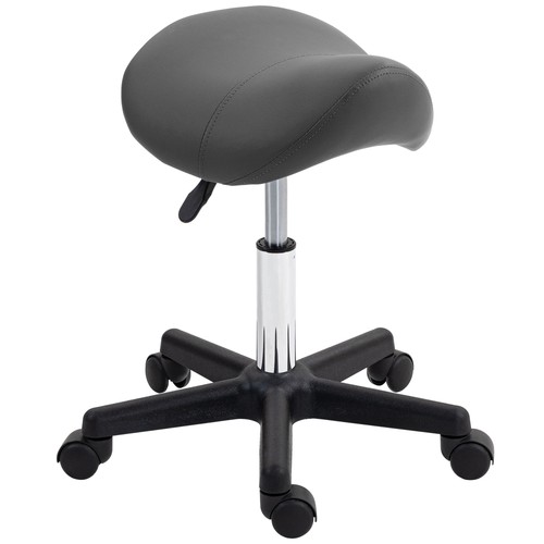 Homcom saddle stool adjustable - saddle,